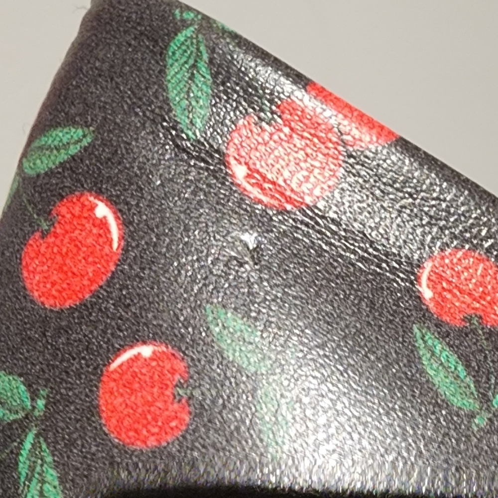 Retro Pin-Up Cherry Print Double Strap Heels by Banned Dancing Days - Picture 9 of 10